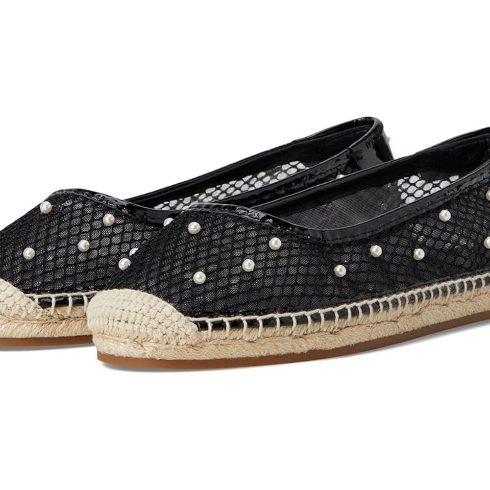 Kate Spade New York Pearl Fishnet Espadrille Ballet Flats